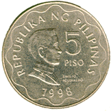 5 Peso Obverse