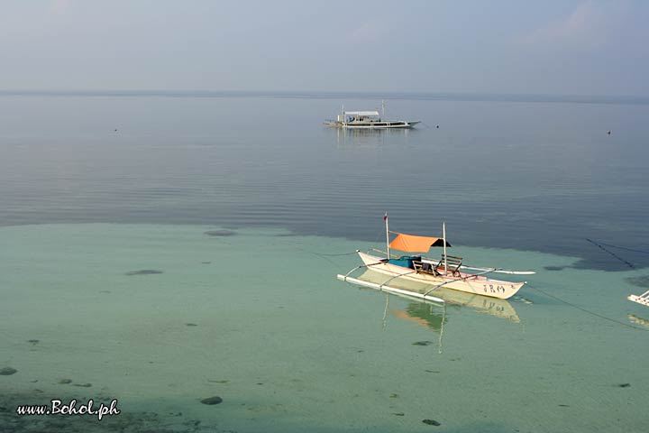 Boats near Alona Beach