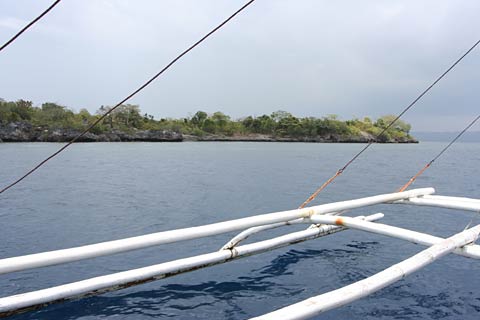 Riding Banka near Cabilao Island