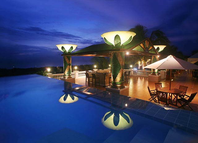 Activity Pool at Night