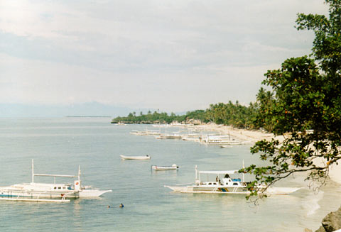 Dive-Boats at Alona Beach